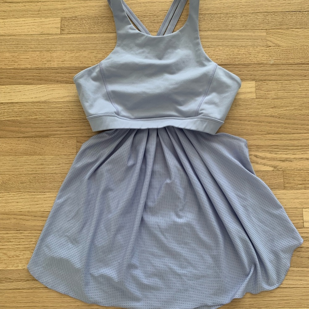 POPFLEX Lavender Periwinkle Cropped Tank Dress
